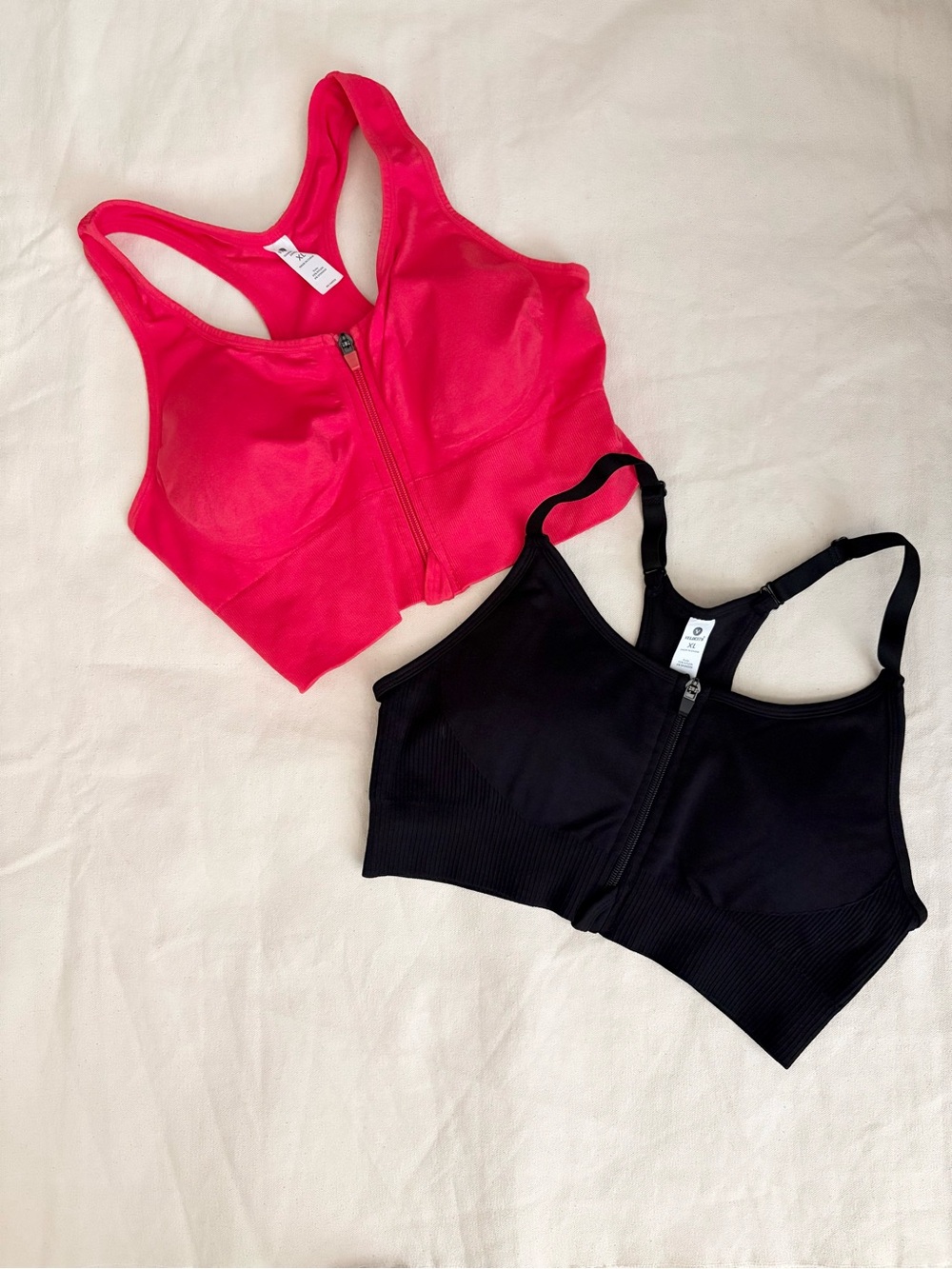 2/25 Bundle Velocity Sports Bras size XL front zip